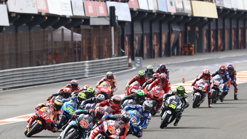 Valencia MotoGP start